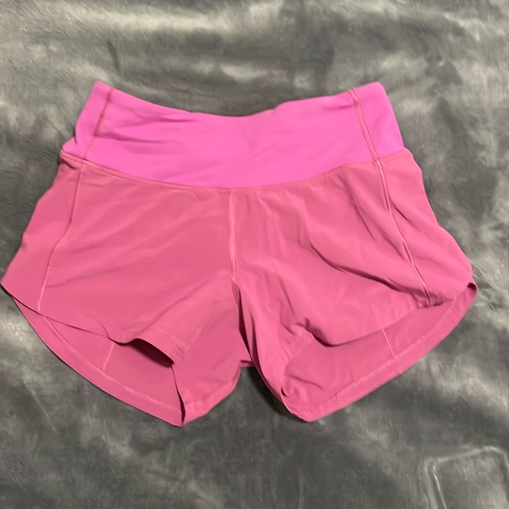 LuluLemon speed up low rise lined shorts 2.5” purple